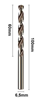 HSS Co5 - twist drill 6,5 mm made of cobalt alloy