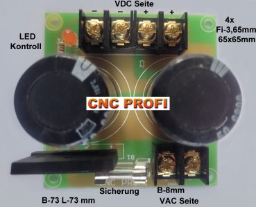 CNC Profi Universal power module rectifier - 55 VAC 80 VDC 20 A