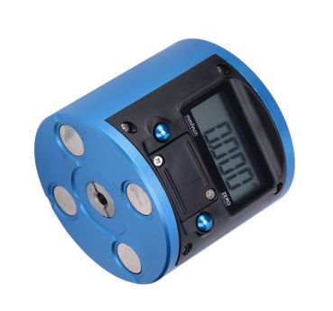 Measuring button for tool measurement with clock