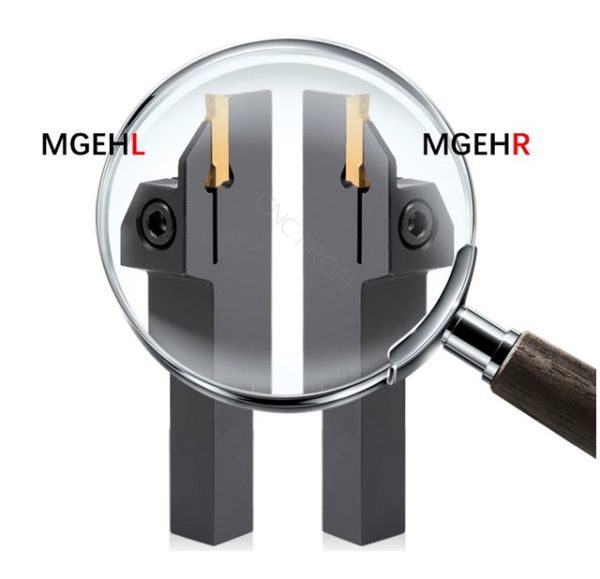 Abstechhalter - MGEHR1616-3 - Klemmhalter 16 x 16 mm Rechts - Wendeplattenhalter für Wendeplattebreite 3 mm