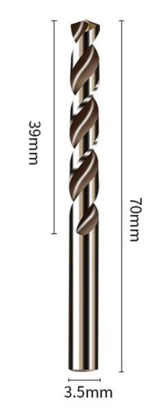 HSS Co5 - twist drill 3,5 mm made of cobalt alloy