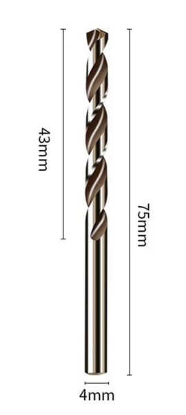 HSS Co5 - twist drill 4 mm made of cobalt alloy