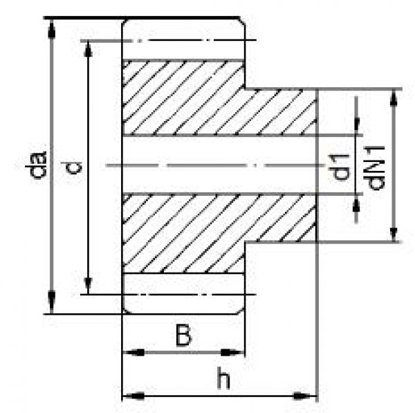 Zahnrad gerade verzahnt Modul M1 - 26 Zähne - Bohrung fi 6,35 mm